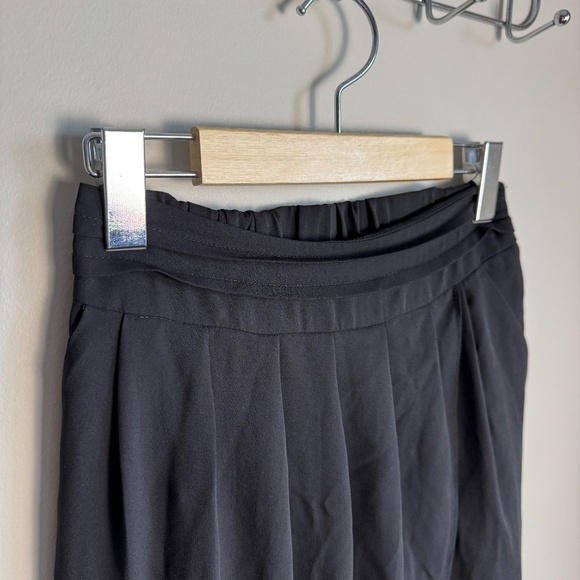 Loft 82 Women's Split‎ Wrap Front Midi Skirt Black Whimsigoth Witchy Festival - Picture 3 of 14